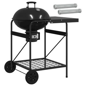 vidaXL Grill węglowy z rurkami do wędzenia 91 x 71 x 107 cm Stal