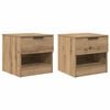 vidaXL Szafka pod ł&oacute;żko 2 pcs Dąb rzemieślniczy 40 x 39 x 40cm