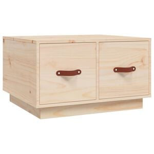vidaXL Stolik kawowy, 60x53x35 cm, lite drewno sosnowe