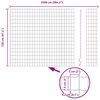 vidaXL Ogrodzenie Euro Szary 1.2 x 25 m Żelazo pokryte PVC