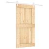 vidaXL Drzwi przesuwne Naturalne i białe 100 x 210 cm