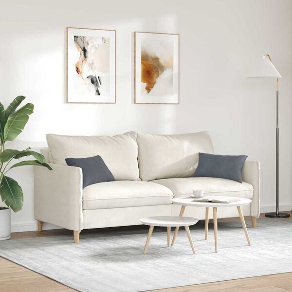 vidaXL Poduszki na sofę 2 pcs ciemno szary 50 x 30 cm