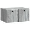 vidaXL Szafka RTV montowana na ścianie 59,5 x 41 x 30 cm Szary Sonoma
