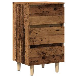 vidaXL Szafka nocna, stare drewno, 40x35x69 cm