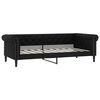 vidaXL Sofa z funkcją spania, czarna, 90x190 cm, sztuczna sk&oacute;ra