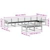 vidaXL Zestaw sof na zewnątrz 8 pcs Naturalny Lite Drewno Akacji