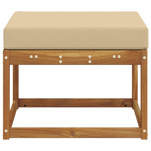 vidaXL Pufa na zewnątrz Lite Drewno Akacji Naturalny