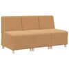 vidaXL Modułowa sofa bez podłokietnik&oacute;w 3 szt. Beżowy