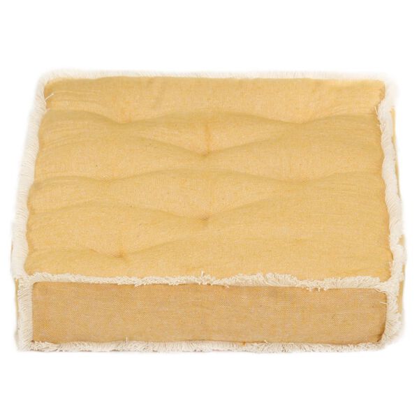 vidaXL Poduszka na sofę z palet, ż&oacute;łta, 73x40x7 cm