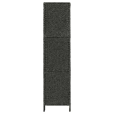 vidaXL 4-panelowy parawan pokojowy, czarny, 154x160 cm, hiacynt wodny
