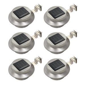 vidaXL Okrągłe lampy solarne na zewnątrz, 6 szt., LED, 12 cm, białe