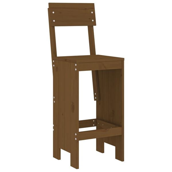 vidaXL 5-cz. zestaw mebli barowych do ogrodu, miodowy brąz, sosnowy