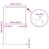 vidaXL Roleta prysznicowa z kasetą 130x240 cm Szerokość tkaniny 126 cm