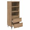 vidaXL Highboard z szufladą Dąb rzemieślniczy 40 x 36 x 110 cm