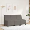 vidaXL | Modułowa sofa bez podłokietnik&oacute;w | Jasnoszary 55 x 74 x 82 cm
