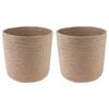 vidaXL Zestaw doniczek 2 pcs naturalny &Oslash; 28 x 28 cm 100% Juta Tossa