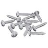 vidaXL Wkręty Drewniane 12 szt. Srebrny M3,5 x 20 mm Stal