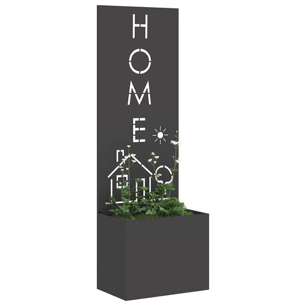 vidaXL Ekran zapewniający prywatność w ogrodzie Czarny 50 x 140 cm