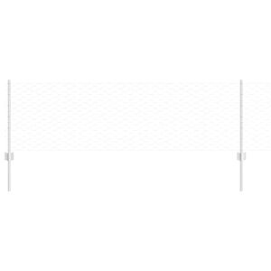 vidaXL Sześciokątne ogrodzenie z słupkiem 25 x 0,6 m Stal ocynkowana