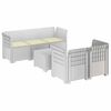 vidaXL 5-osobowa sofa ogrodowa z poduszkami w stylu rattanowym PP