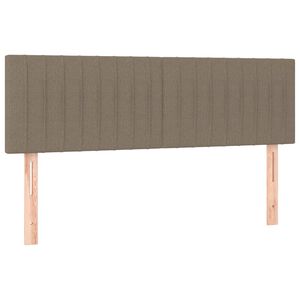 vidaXL Zagł&oacute;wki, taupe, 144x5x78/88 cm, tkanina