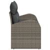 vidaXL Sofa Ogrodowa Szary 124 x 62 x 69 cm polirattan