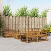 vidaXL Zestaw sof na zewnątrz 9 pcs Naturalny