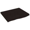 vidaXL P&oacute;łka, ciemnobrązowa, 60x50x(2-4) cm, wykończone drewno dębowe