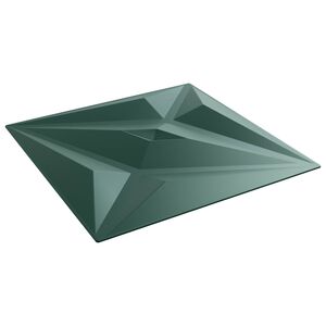 vidaXL Panele ścienne 24 szt. 50 x 50 cm Zielona gwiazda Pianka XPS