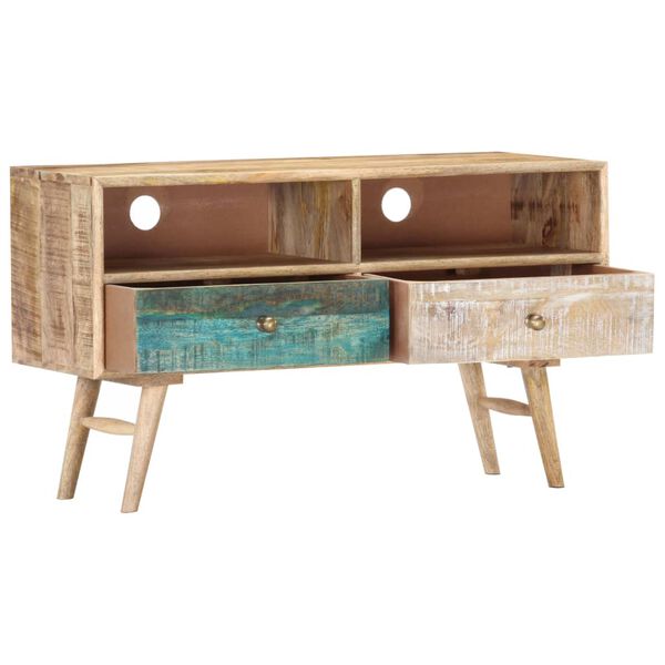 vidaXL Szafka pod telewizor, 88 x 30 x 50 cm, lite drewno mango