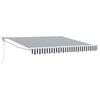 vidaXL Zwijana markiza, antracytowo-biała, 3x2,5m, tkanina i aluminium