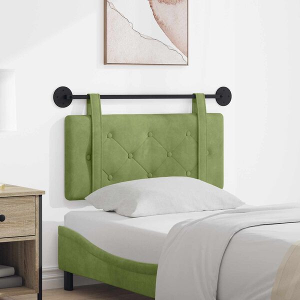 vidaXL Wisząca Głowa Jasnozielony 100 x 55 x 5 cm Aksamit