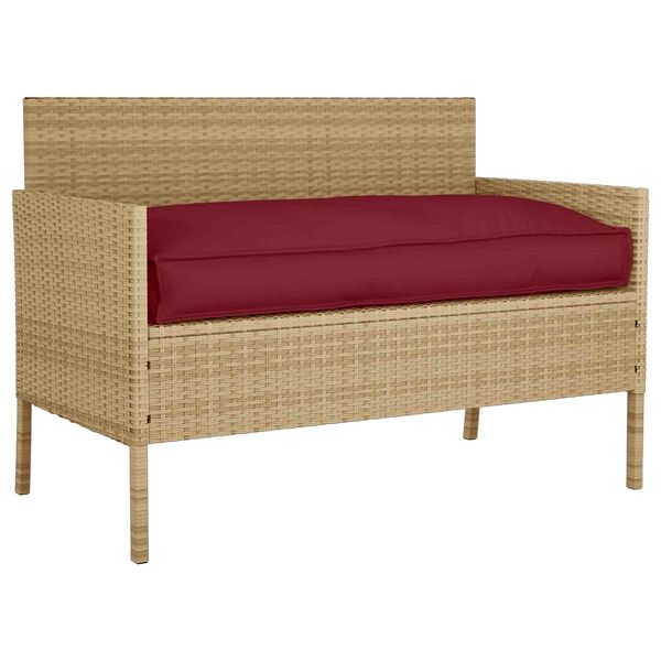 vidaXL Poduszka Czerwone wino 80 x 80 x 52 cm Materiał Oxford