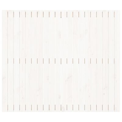 vidaXL Wezgłowie łóżka, białe, 127,5x3x110 cm, lite drewno sosnowe