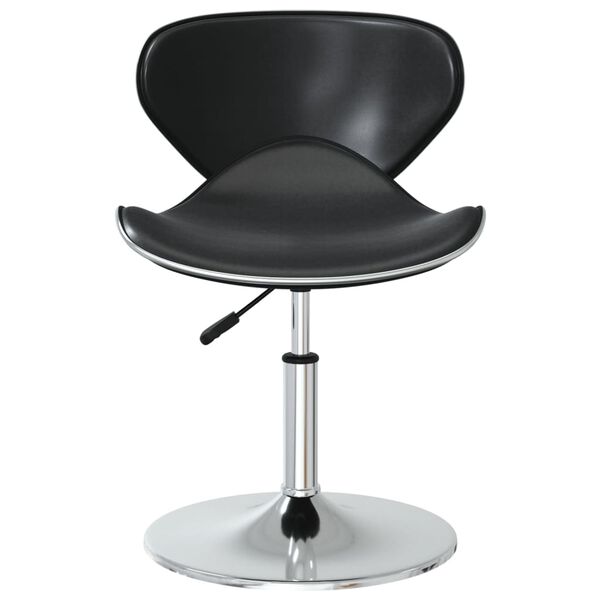 vidaXL Krzesła stołowe, 4 szt., czarne, obite sztuczną sk&oacute;rą