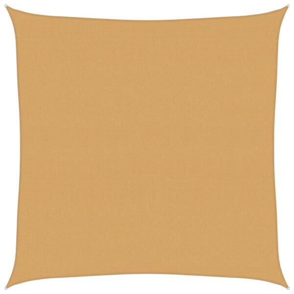 vidaXL Żagiel przeciwsłoneczny, 160 g/m&sup2;, piaskowy, 7x7 m, HDPE