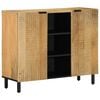 vidaXL Komoda Brązowa 90x33x75 cm Drewno lite Mango