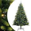 vidaXL Sztuczna Choinka Składana na Święta 300 LED zielony 240 cm