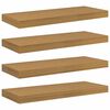 vidaXL P&oacute;łka ścienna 4 szt. Beżowy 60 x 23,5 x 3,8 cm
