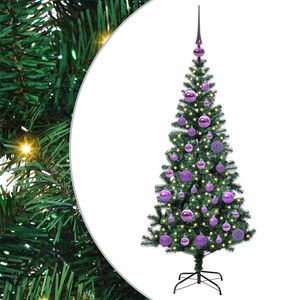 vidaXL Sztuczna choinka z oświetleniem na Boże Narodzenie 120 cm