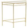 vidaXL Stolik boczny w stylu vintage, metalowy, 87 x 34 x 73 cm, złoty