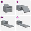 vidaXL Sofa Bed 60cm Jasnoszary tkanina