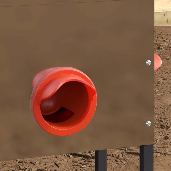 vidaXL Karmnik dla kur 2 pcs Srebrny 41,5 x 20,5 x 33 cm