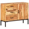 vidaXL Komoda, 88x30x73 cm, lite drewno akacjowe