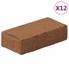 vidaXL Kostki wł&oacute;kna kokosowego, 650 g x 12 szt., łącznie 7,8 kg