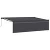 vidaXL Markiza wysuwana Antracyt 500 &times; 300 cm Poliester i aluminium