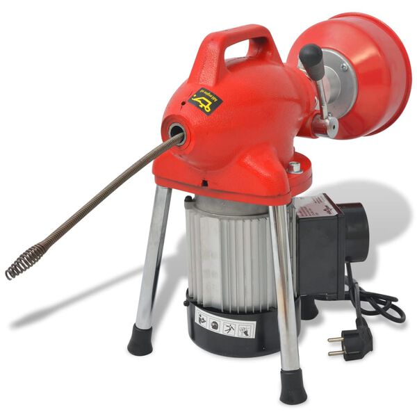 vidaXL Maszyna do czyszczenia rur, 250 W, 12,5mx16mm 4,5mx9,5mm