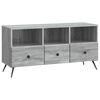 vidaXL Szafka pod telewizor z szufladą Szary Sonoma 102 x 34,5 x 50 cm