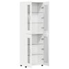 vidaXL Highboard FLORIN Biały 60 x 35 x 182 cm Materiał drewnopochodny