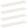 vidaXL P&oacute;łka wisząca 4 szt. Biały 100 x 18 x 2,5 cm Stal